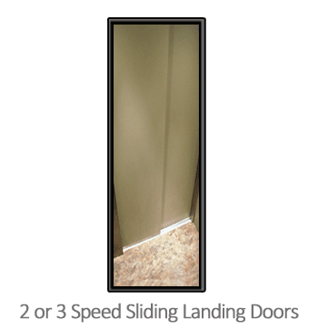 Home Elevator door option - 2 or 3 Speed Sliding Landing Doors