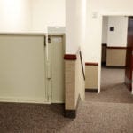 Wheelchair lift in church hall