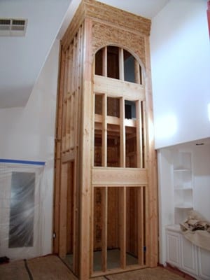 Elevator installation in process