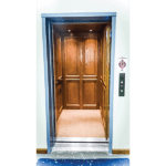 Wood cab panels in LU/LA elevator