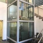 Symmetry LU/LA Elevator Glass and Stainless Steel Car Overhead Clearance Device