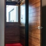 Symmetry Home Elevator customized with shiplap