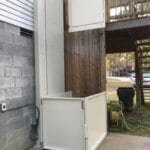 Symmetry VPL-UL outdoor lift to porch