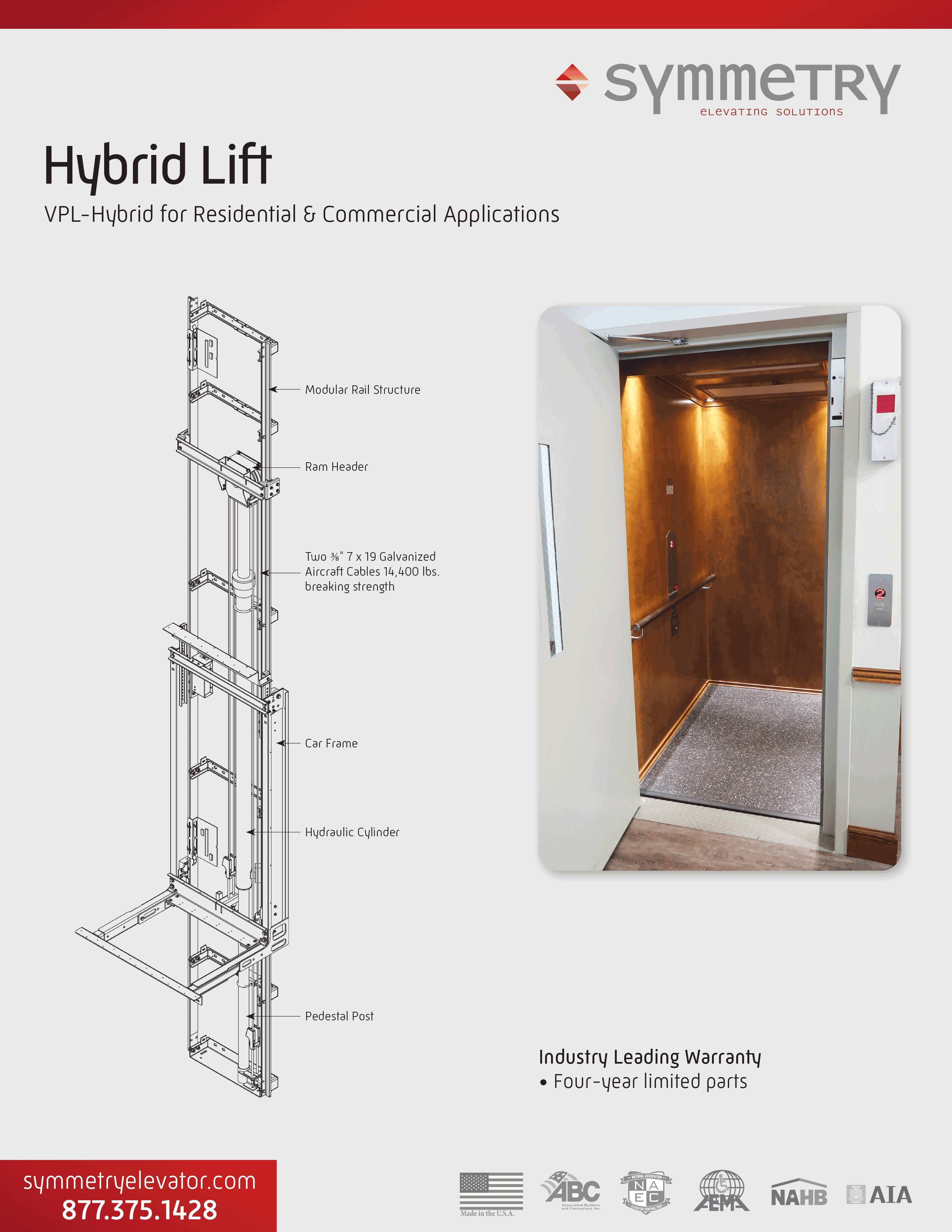 Symmetry Hybrid Vertical Platform Lift Brochure