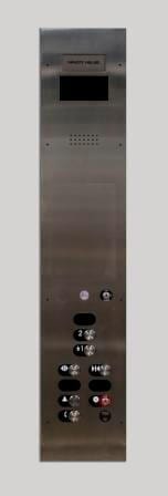 Symmetry LULA Elevator Standard Control Operating Panel in Brushed Stainless Steel