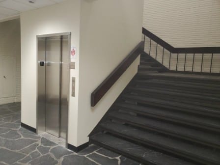 Symmetry LULA Elevator with Brushed Stainless Steel Door and Entrance