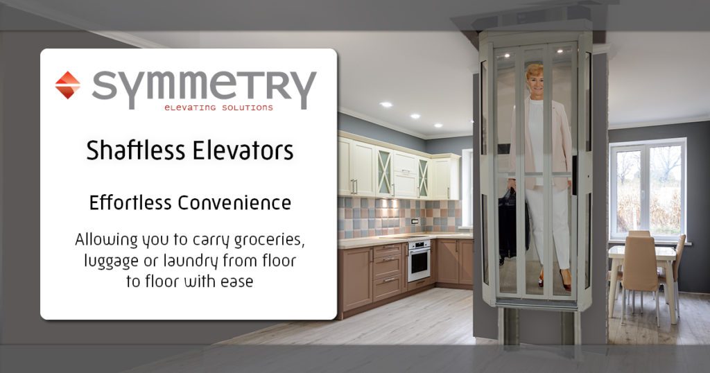 Symmetry Shaftless Home Elevator Convenience