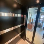 Symmetry Black Steel Framed Glass Hydraulic Home Elevator