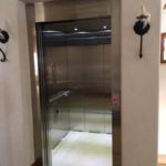 Symmetry Home ELevator Brushed Stainless Steel with Sliding Doors