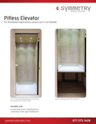 Symmetry Pitless Elevator Sales Sheet