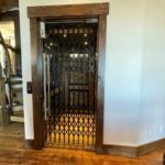 Symmetry Home Elevator Black Collapsible Gate